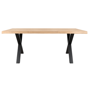 Sconto Jedálenský stôl AMAYA XN dub/kov, šírka 220 cm, prírodná hrana