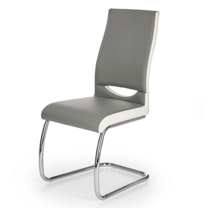 Sconto Jedálenská stolička SCK-259 sivá/biela