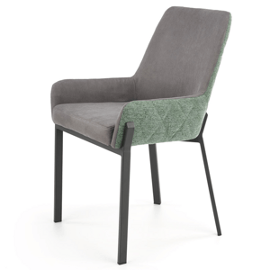 Sconto Jedálenská stolička SCK-439 sivá/zelená