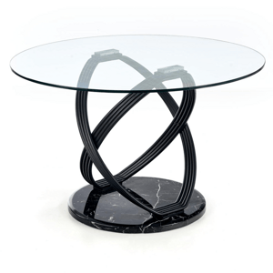 Sconto Jedálenský stôl UPTACU sklo/čierna