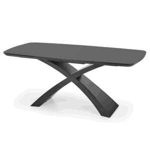 Sconto Jedálenský stôl SALVISTRU tmavosivá/čierna