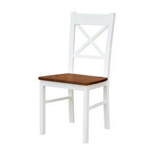Sconto Jedálenská stolička BELLU orech/biela