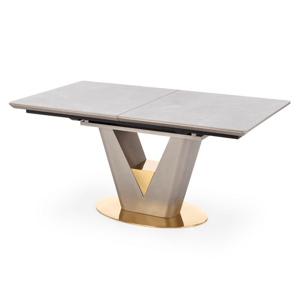 Sconto Jedálenský stôl VOLINTANU sivý mramor/zlatá