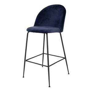 Sconto Barová stolička LOESONNI modrá/čierna