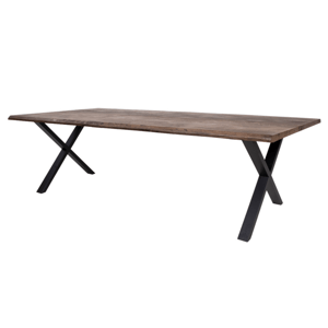 Sconto Jedálenský stôl TUELUN hnedá/čierna
