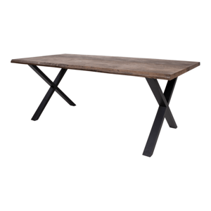 Sconto Jedálenský stôl TUELUN hnedá/čierna, šírka 200 cm