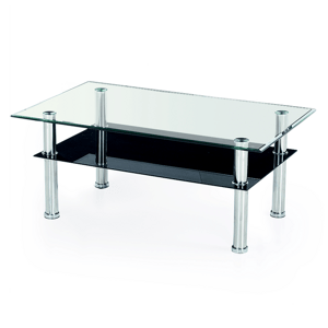Sconto Konferenčný stolík YULONDO kov/sklo