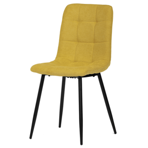 Sconto Jedálenská stolička KARA žltá/čierna