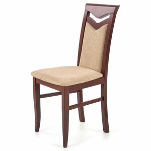 Sconto Jedálenská stolička CATRUNI orech tmavý/béžová