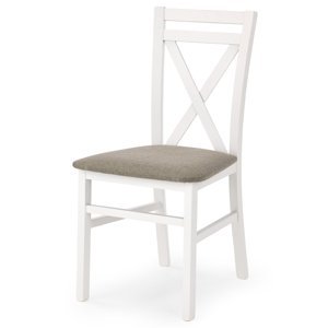Sconto Jedálenská stolička DORAESZ biela/hnedá