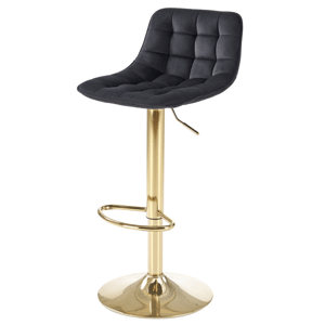 Sconto Jedálenská stolička SCH-120 čierna/zlatá