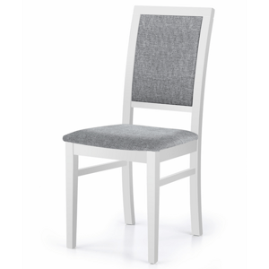 Sconto Jedálenská stolička SYLWIK 1 biela/sivá