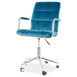 Sconto Kancelárska stolička SIGQ-022 tyrkysová
