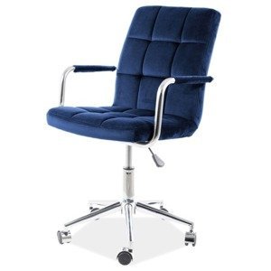 Sconto Kancelárska stolička SIGQ-022 tmavomodrá