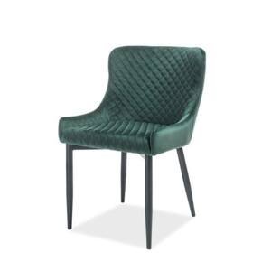 Sconto Jedálenská stolička CULAN zelená/čierna