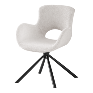Sconto Jedálenská stolička OMURAM biela/čierna