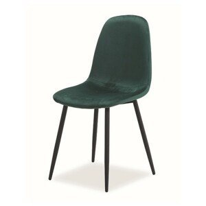 Sconto Jedálenská stolička FUX zelená/čierna