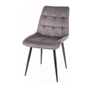 Sconto Jedálenská stolička CHAC 1 sivá/čierna