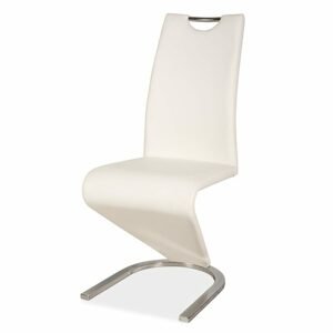 Sconto Jedálenská stolička SIGH-090 II biela/chróm