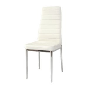 Sconto Jedálenská stolička SIGH-261 biela/chróm