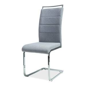 Sconto Jedálenská stolička SIGH-441 sivá/chróm