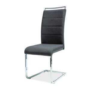 Sconto Jedálenská stolička SIGH-441 čierna/chróm