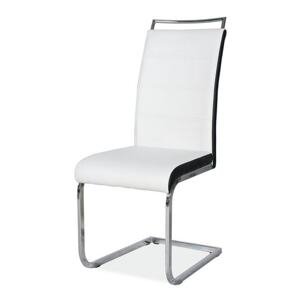 Sconto Jedálenská stolička SIGH-441 II biela/chróm