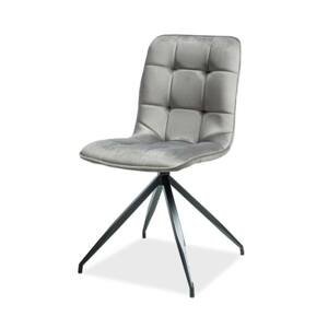 Sconto Jedálenská stolička TIXU 1 sivá/čierna