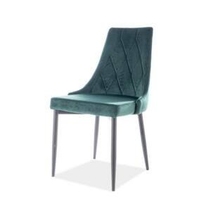Sconto Jedálenská stolička TRAX zelená/čierna