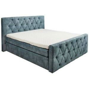 Posteľ Boxspring Hammonton Modrá 180x200 Cm