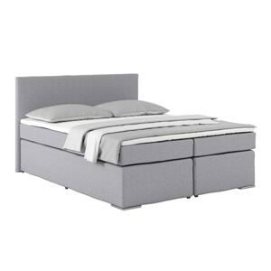 Posteľ Boxspring Nero Pl: 160/200cm, Sivá