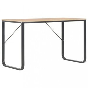 Písací stôl 120x60 cm Dekorhome Čierna / dub,Písací stôl 120x60 cm Dekorhome Čierna / dub