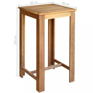 Barový stôl hnedá Dekorhome 60x60 cm,Barový stôl hnedá Dekorhome 60x60 cm