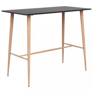 Barový stôl MDF / kov Dekorhome Čierna,Barový stôl MDF / kov Dekorhome Čierna