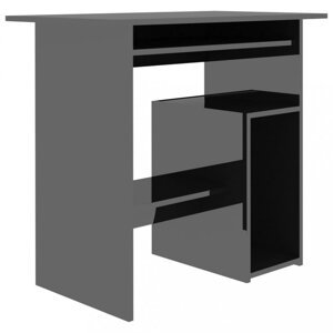 Počítačový stôl 80x45 cm Dekorhome Čierna lesk,Počítačový stôl 80x45 cm Dekorhome Čierna lesk