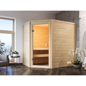 Interiérová fínska sauna 195 x 145 cm Dekorhome,Interiérová fínska sauna 195 x 145 cm Dekorhome