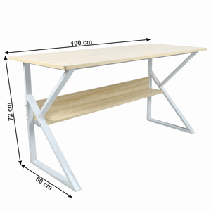 Pracovný stôl s policou TARCAL 100x60 cm,Pracovný stôl s policou TARCAL 100x60 cm