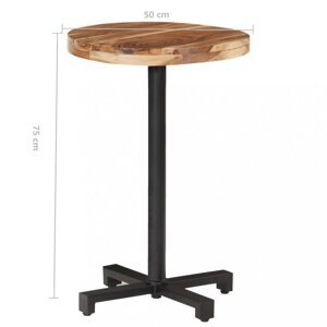 Bistro stôl okrúhly hnedá / čierna Dekorhome ø 50 cm,Bistro stôl okrúhly hnedá / čierna Dekorhome ø 50 cm