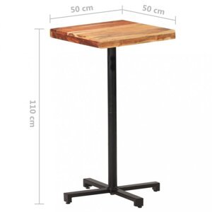 Barový stôl hnedá / čierna Dekorhome 50x50x110 cm,Barový stôl hnedá / čierna Dekorhome 50x50x110 cm