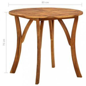 Záhradný stôl hnedá Dekorhome 85x85x75 cm,Záhradný stôl hnedá Dekorhome 85x85x75 cm