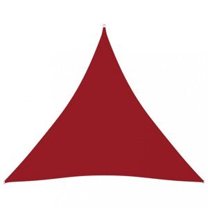 Tieniaca plachta trojuholníková 4x4x4 m oxfordská látka Dekorhome Červená,Tieniaca plachta trojuholníková 4x4x4 m oxfordská látka Dekorhome Červená