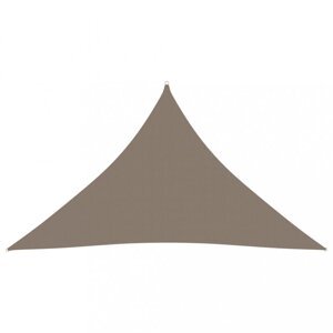 Tieniaca plachta trojuholníková 3,5 x 3,5 x 4,9 m oxfordská látka Dekorhome Sivohnedá taupe,Tieniaca plachta trojuholníková 3,5 x 3,5 x 4,9 m oxfordsk