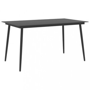 Záhradný stôl 150 x 90 cm čierna Dekorhome,Záhradný stôl 150 x 90 cm čierna Dekorhome