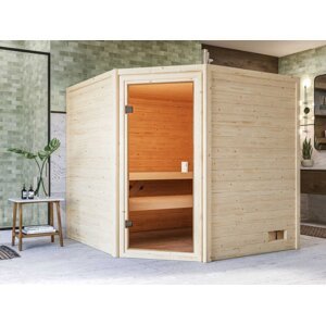 Interiérová fínska sauna 195x195 cm Dekorhome,Interiérová fínska sauna 195x195 cm Dekorhome