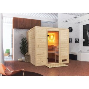 Interiérová fínska sauna 195x195 cm Dekorhome,Interiérová fínska sauna 195x195 cm Dekorhome