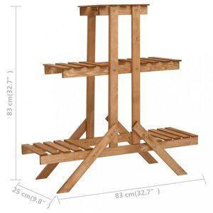 Stojan na kvety jedľové drevo Dekorhome 83 cm,Stojan na kvety jedľové drevo Dekorhome 83 cm