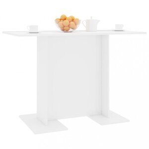 Jedálenský stôl 110x60 cm Dekorhome Biela lesk,Jedálenský stôl 110x60 cm Dekorhome Biela lesk