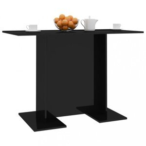 Jedálenský stôl 110x60 cm Dekorhome Čierna lesk,Jedálenský stôl 110x60 cm Dekorhome Čierna lesk