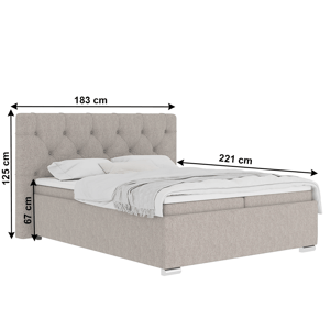 Boxspringová posteľ MORINA 160 x 200 cm,Boxspringová posteľ MORINA 160 x 200 cm