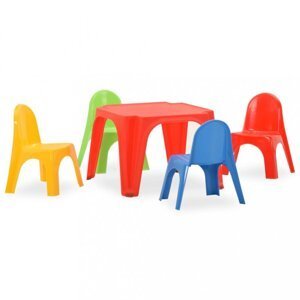 Detský stôl s stoličkami PP Dekorhome,Detský stôl s stoličkami PP Dekorhome